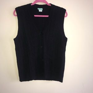 Black Vest Sweater